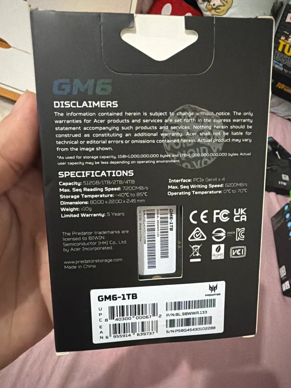 SSD NVME 1TB PREDATOR GM6 - Foto 2