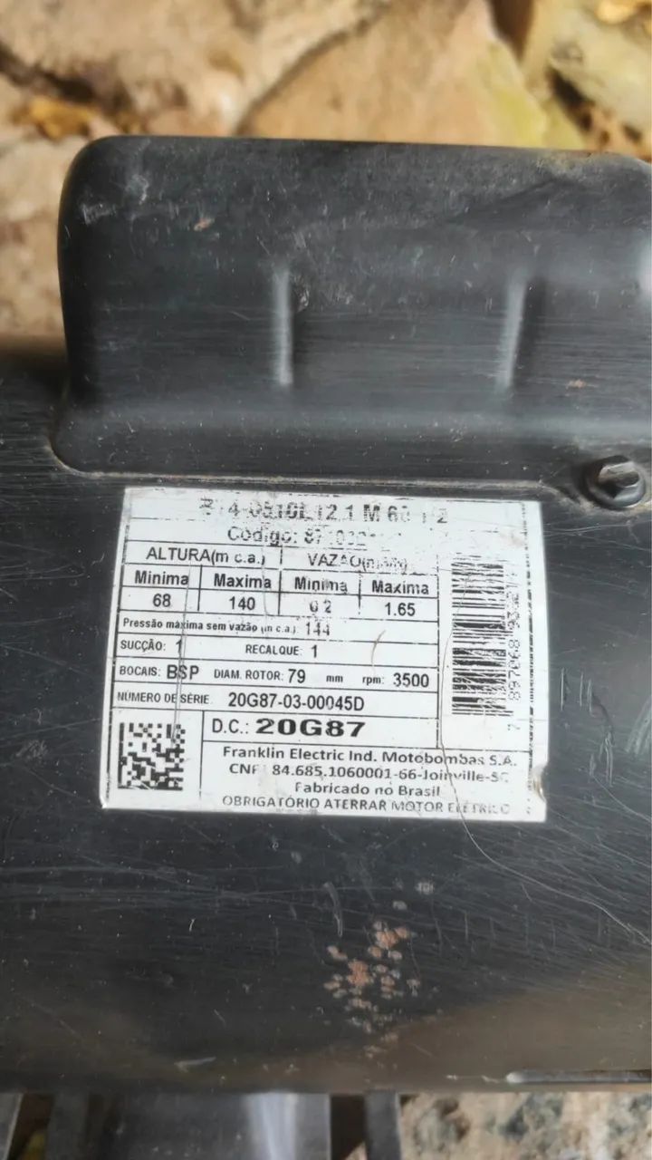 Bomba centrífuga Schneider-Funcionando perfeitamente  - Foto 4