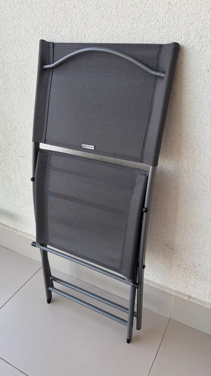 2 cadeiras dobráveis em aluminio - Foto 2