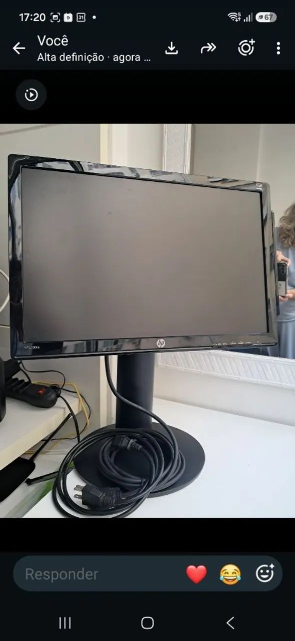 Monitor LG  hp + cabos - Foto 2