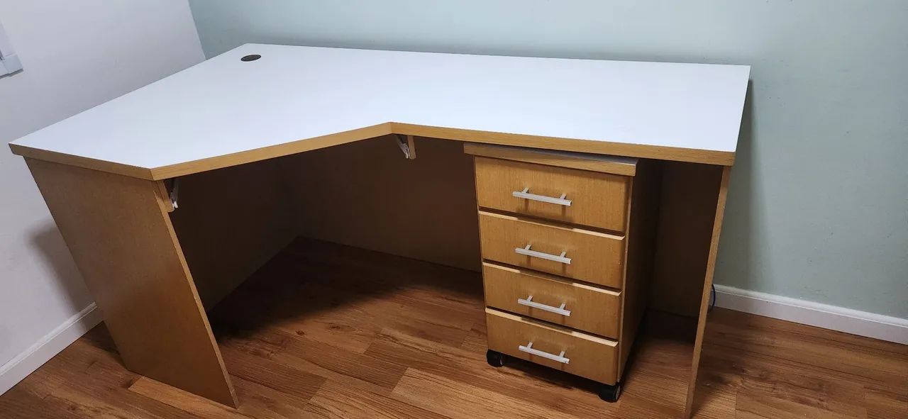 Mesa de Escritório em L - Ótimo Estado - Foto 2