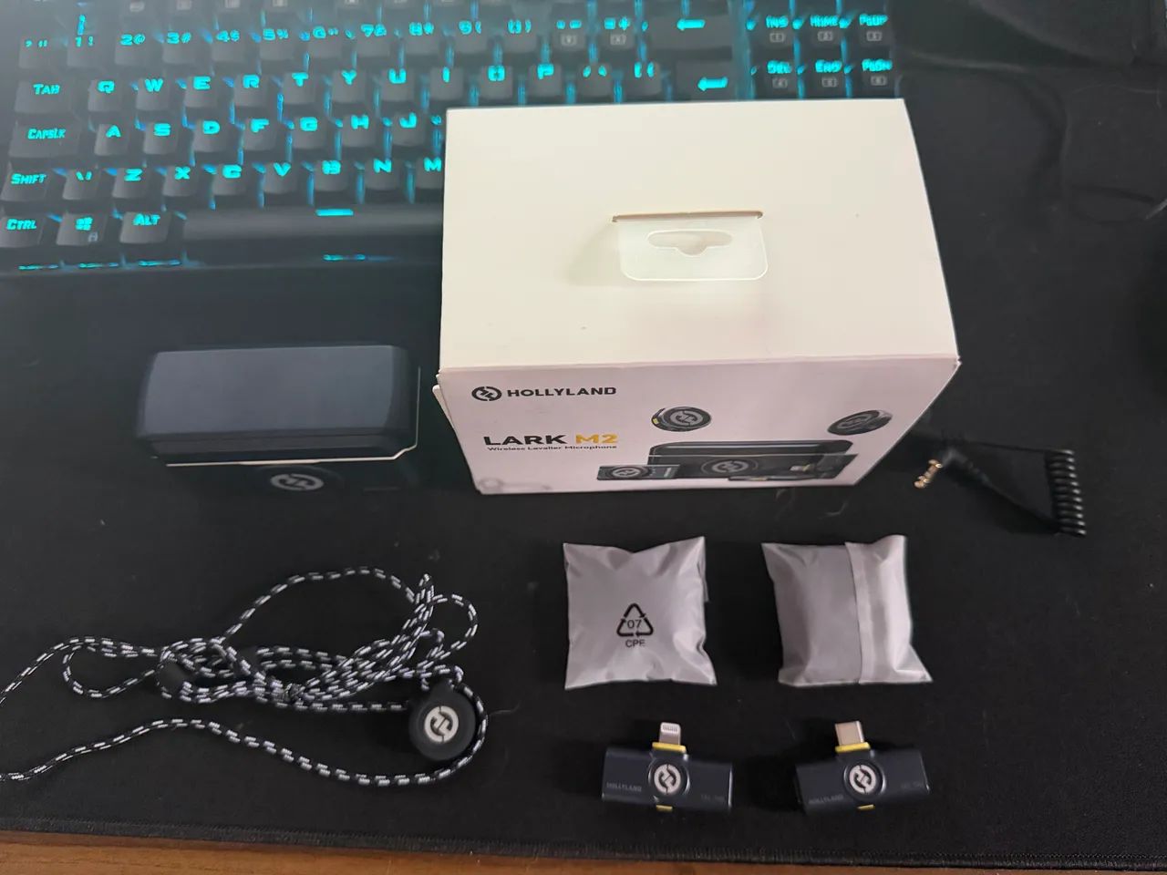 Hollyland Lark M2 Wireless Lavalier Microphone Combo - Completo - Foto 2