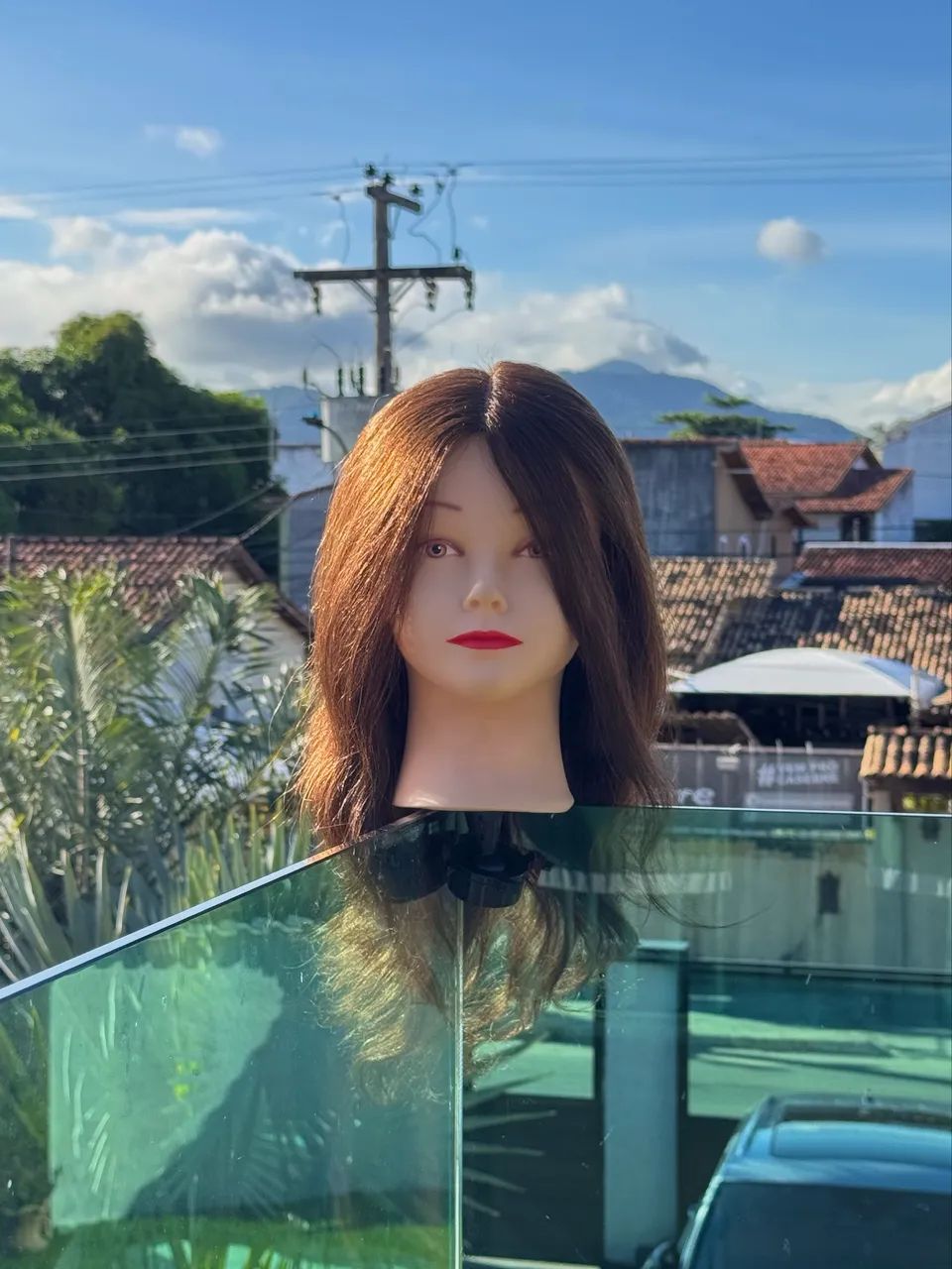 Cabeça de treino com tripé Hairart