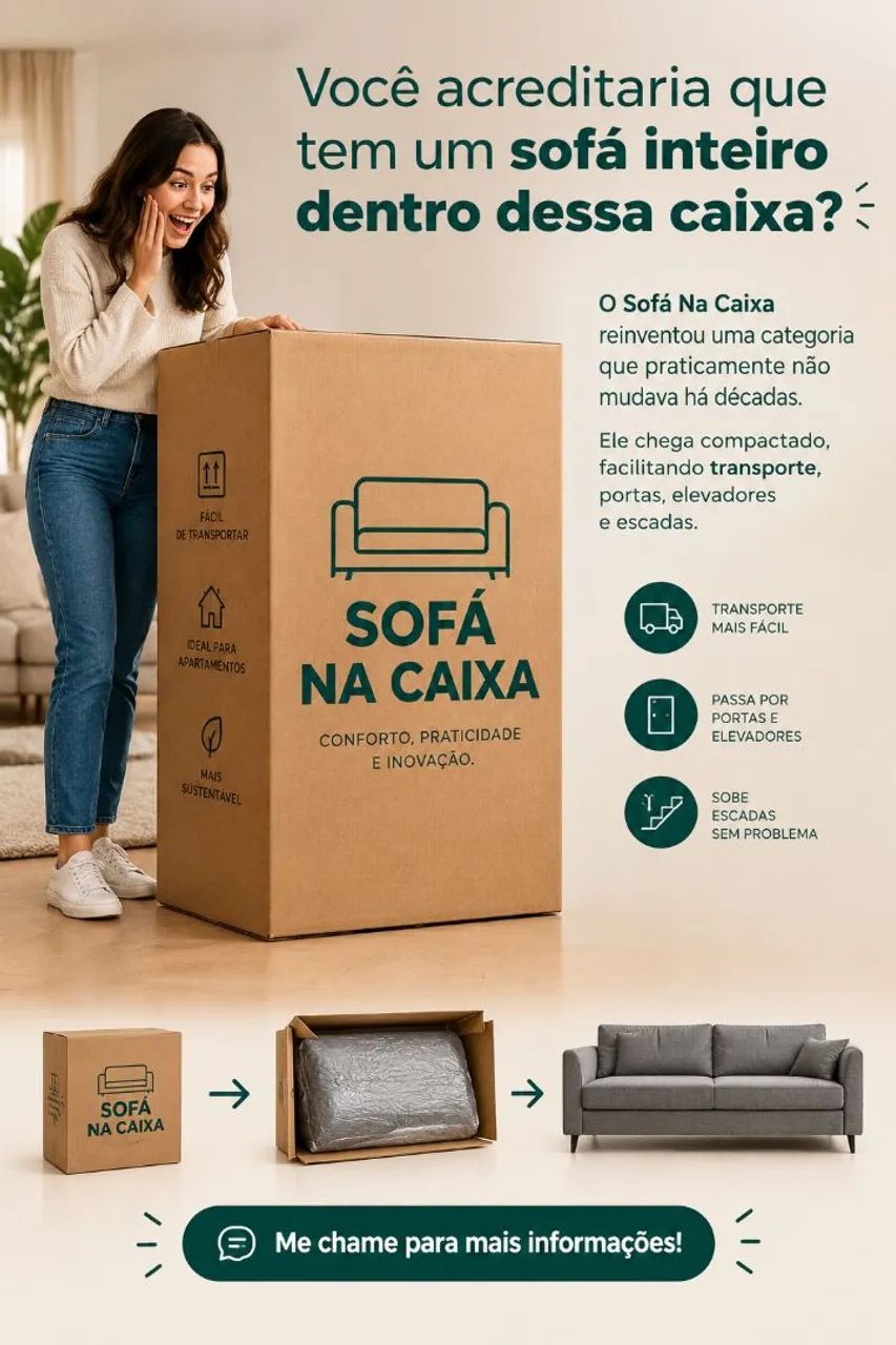 Sofá na caixa 