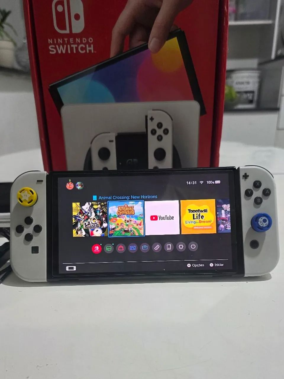 Nintendo Switch Oled + Película + Case - Foto 2