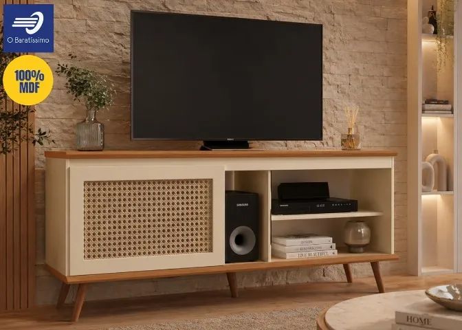 Rack 100% MDF para TV até 55? com 01 porta