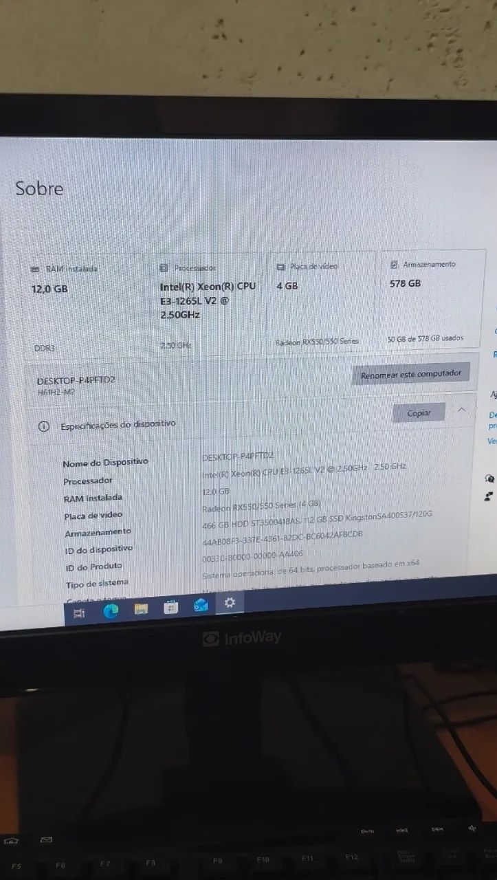 PC Gamer Completo - Xeon + 12gb + RX550 4gb + SSD - Foto 3