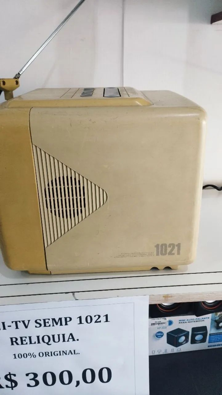 MINI TV SEMP 1021 ORIGINAL RELÍQUIA VINTAGE - Foto 3