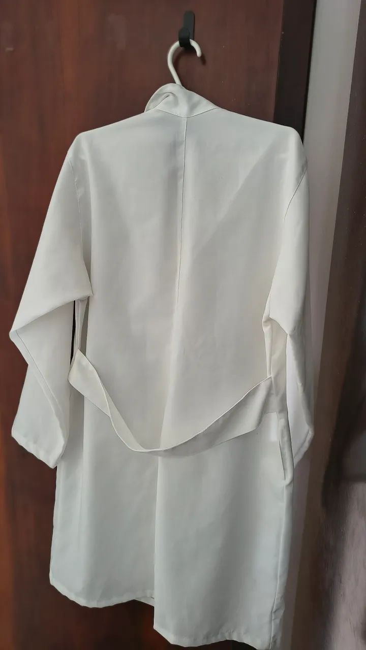 Jaleco branco cru - Foto 2