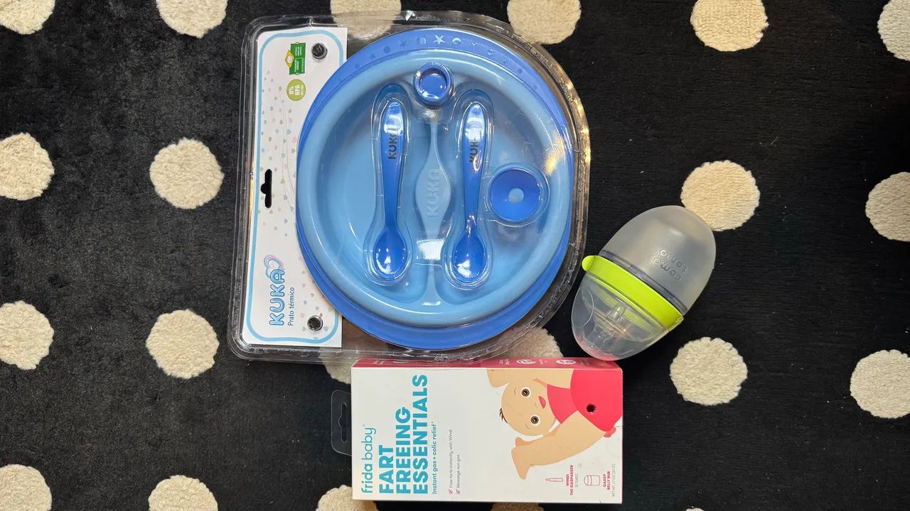 Mamadeira comotomo, kit alimentação e cólica 