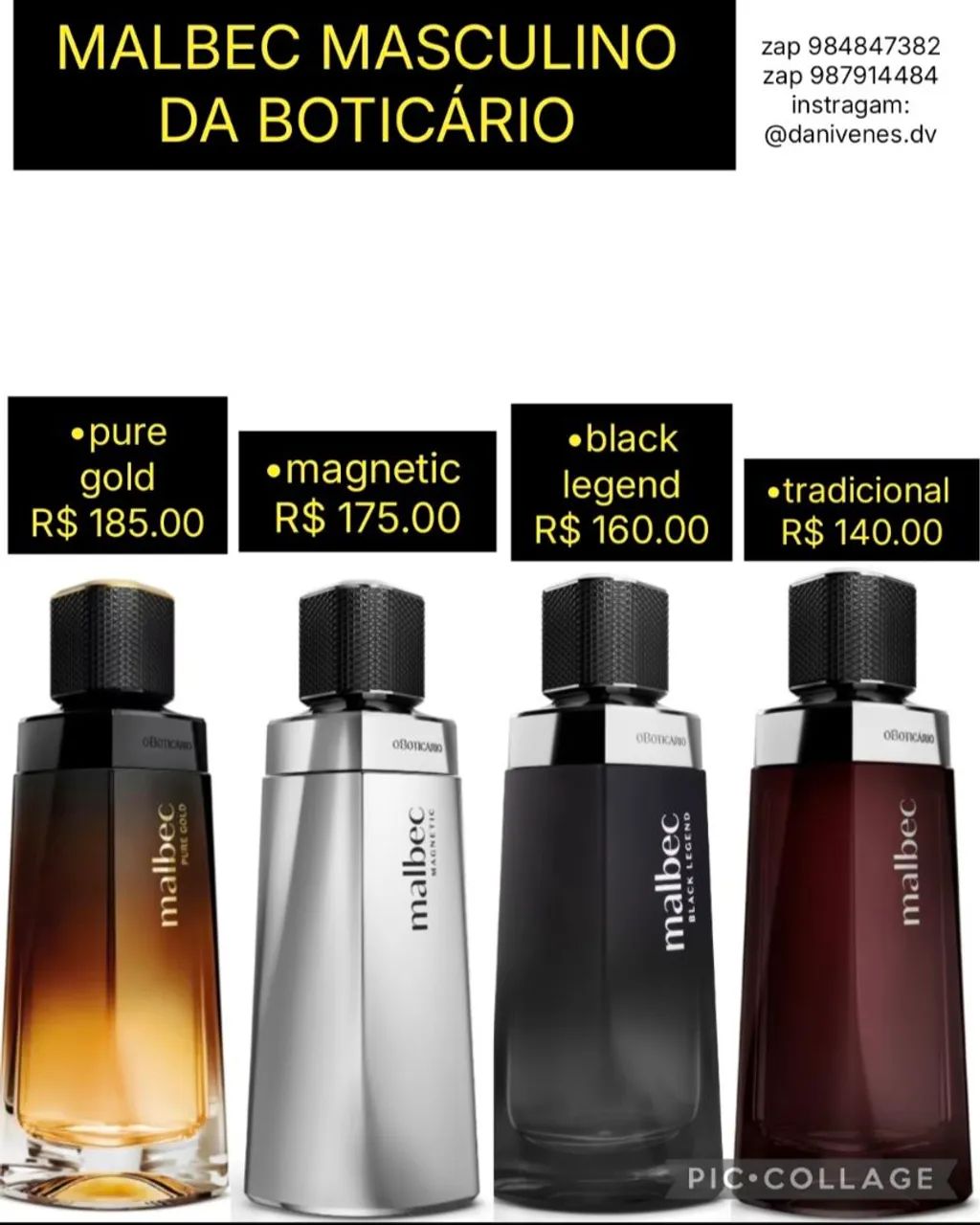 MALBEC MASCULINO DA BOTICÁRIO 