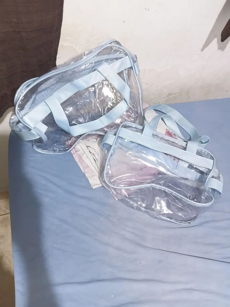 Bolsa transparente maternidade 