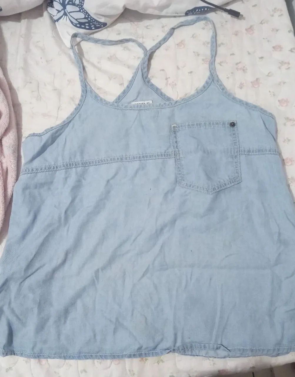 Blusinha jeans y2k/coquette