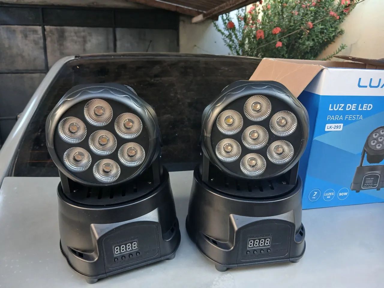 Kit 2 moving wast head 7 leds - Foto 2
