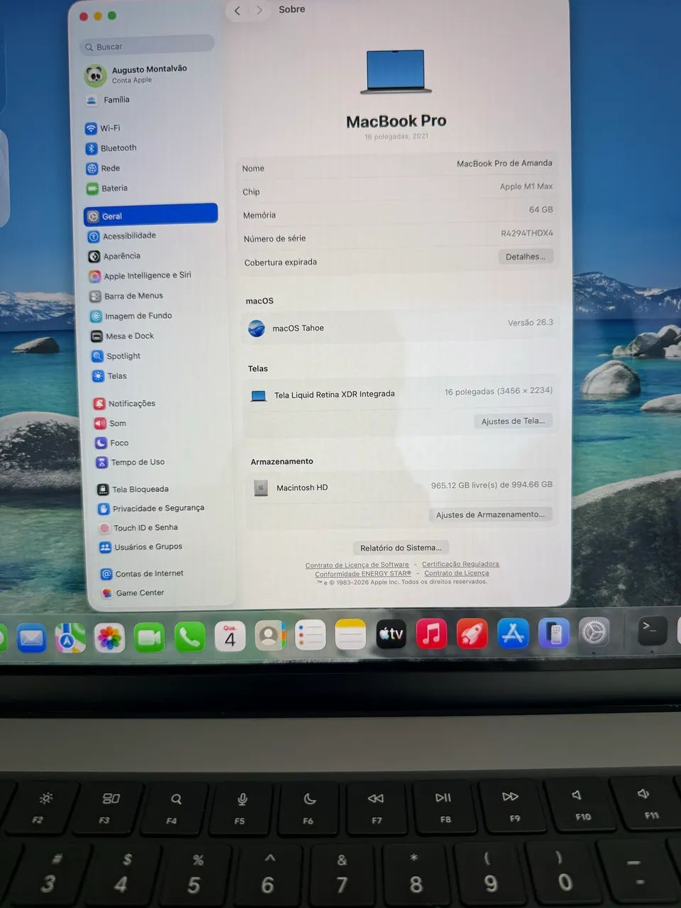 MacBook Pro M1 Max 64gb 1tb  - Foto 4