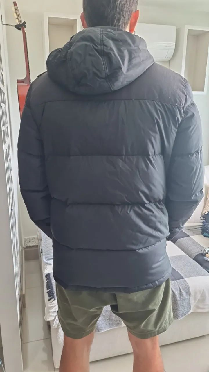 Jaqueta Puffer Tommy Hilfiger Original G com Capuz - Foto 2