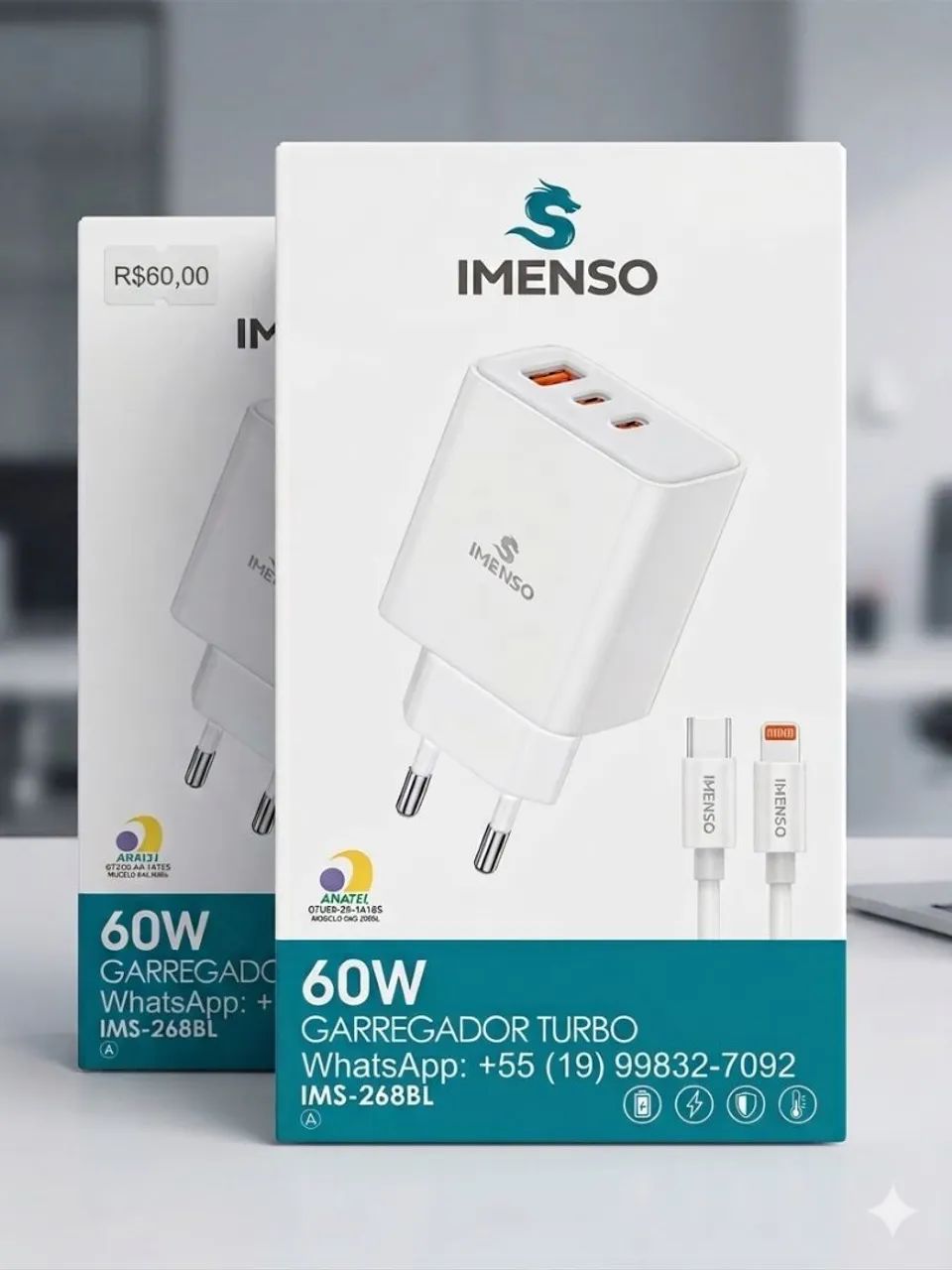 Carregador Imenso 69w iPhone  - Foto 2