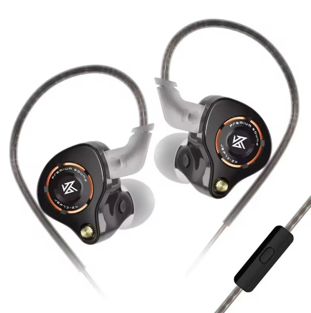 Fone Kz Eldar 3.5mm com microfone  fone gamer free fire pubg 