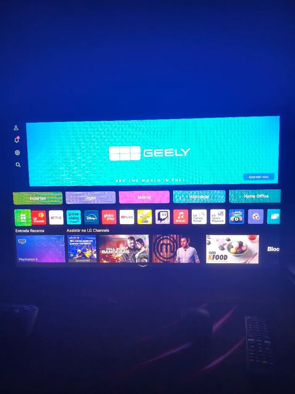 Smart TV LG 32? HD - Modelo 32LR650BPSA + Controle e Suporte - Foto 5