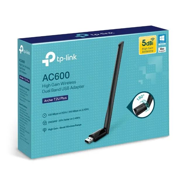 Adaptador Wi-fi Usb Dual Band de Alto Ganho Tp-link Ac600 *ENTREGA GRÁTIS*