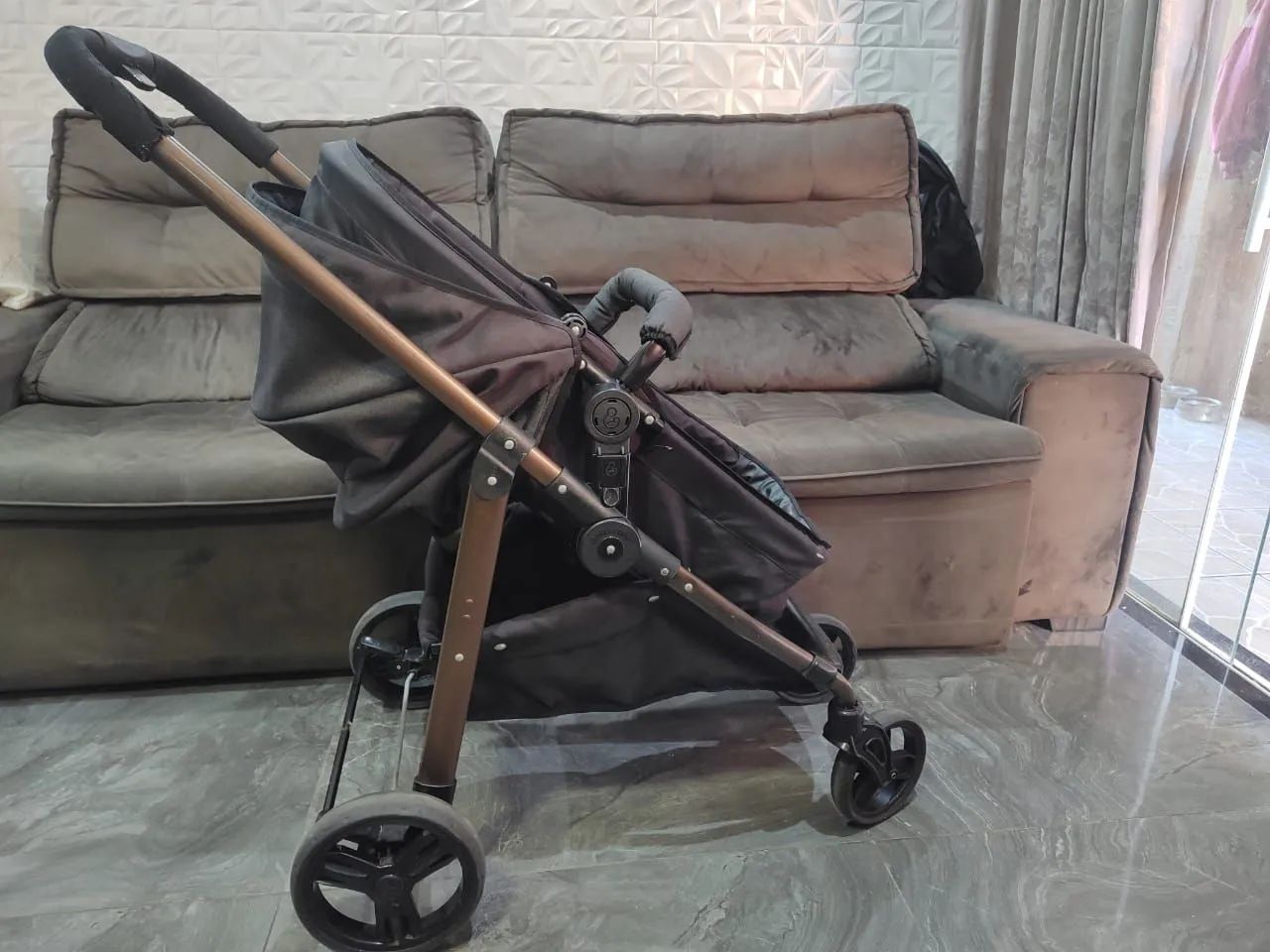 Carrinho de bebê e bebê conforto Galzerano  - Foto 3
