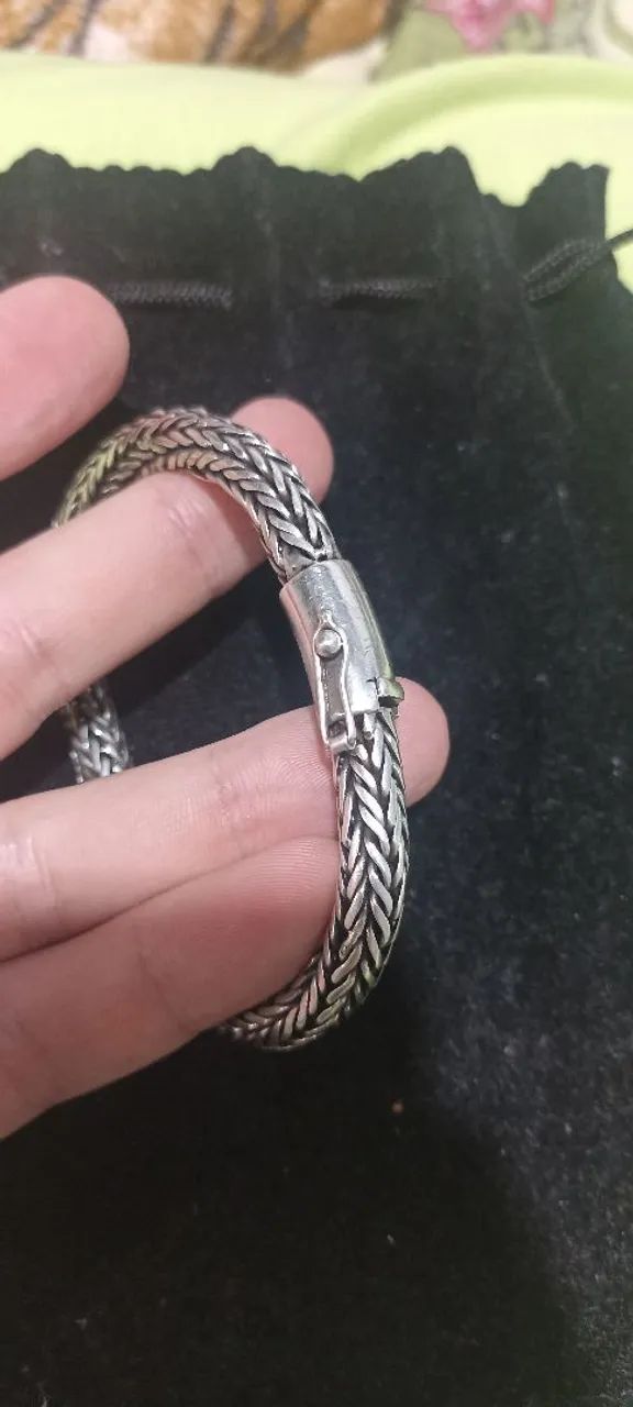 Pulseira de prata Bali 8mm - Foto 3