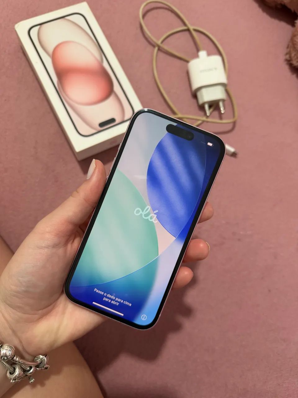 VENDE-SE iPHONE 15 ROSA  - Foto 4