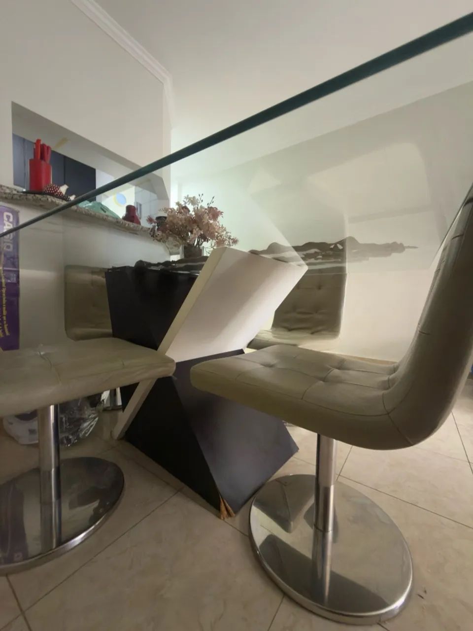 Mesa de Vidro 6 lugares - Foto 5