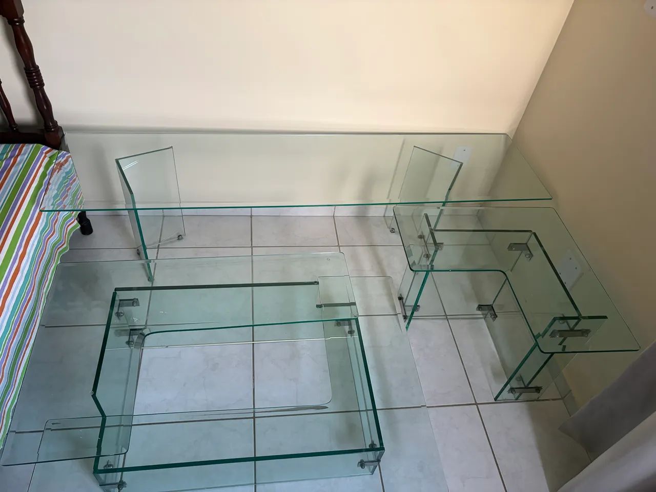 Mesas de vidro para sala de estar