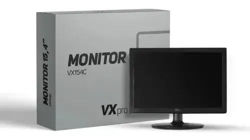 Monitor Led 15.4 Polegadas Vga/hdmi Vesa Cor Preto