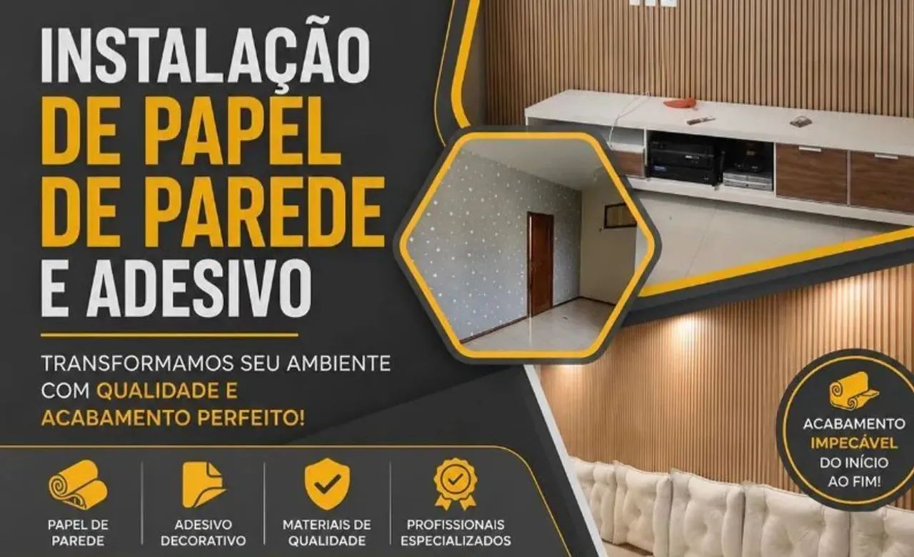 Instalação de papéis de parede
