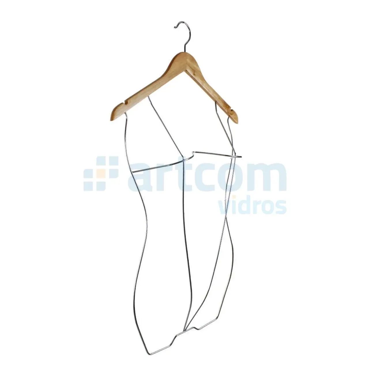 Cabide Colan Silhueta 3D Rose Gold