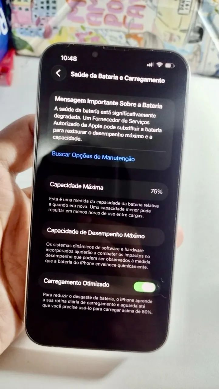 iPhone 13 Pro Silver 128GB COM CAIXA E NOTA FISCAL - Foto 4