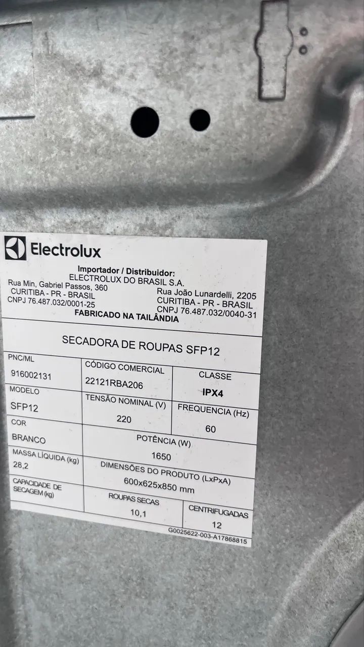 Secadora de roupas 12 kg com defeito, nao funciona  - Foto 4