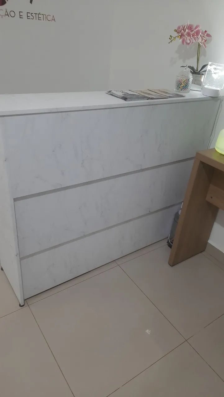 Balcão para recepção.