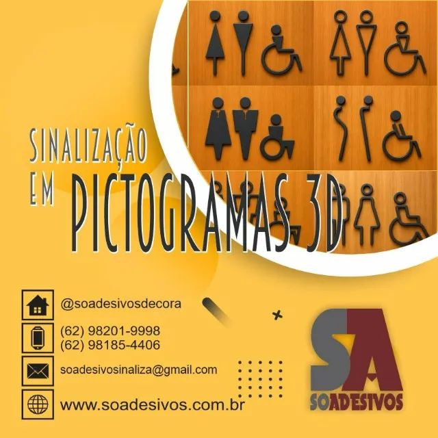 IDENTIFICAÇÃO PARA BANHEIROS / W.C. 