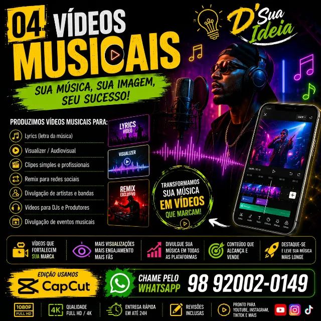Edição de Videos (Redes Sociais) - Foto 3