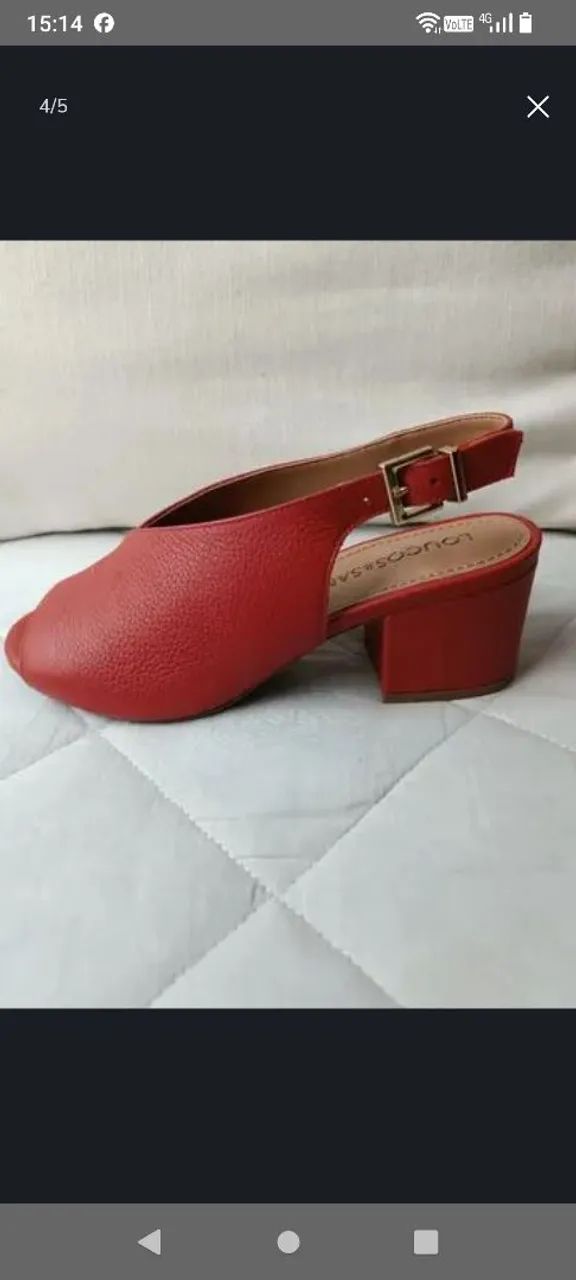 Scarpin Slingback, tam. 35 - Foto 4
