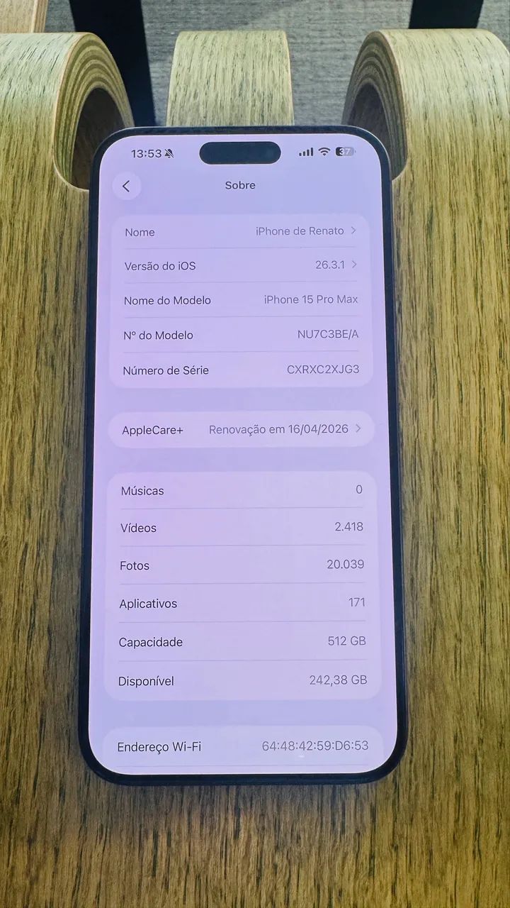 美品iPhone 15 Pro Max 512GB バッテリー89% iPhone 15 Pro Max 512gb 89% bateria - Celulares e Smartphones
