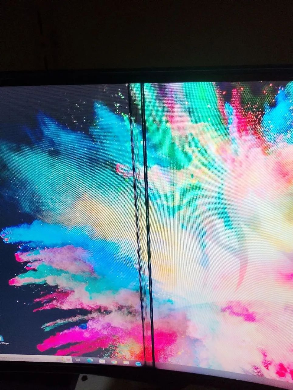 Monitor 27 curvo 244hz com uma lista mas dá pra usar tranquilo... - Foto 3