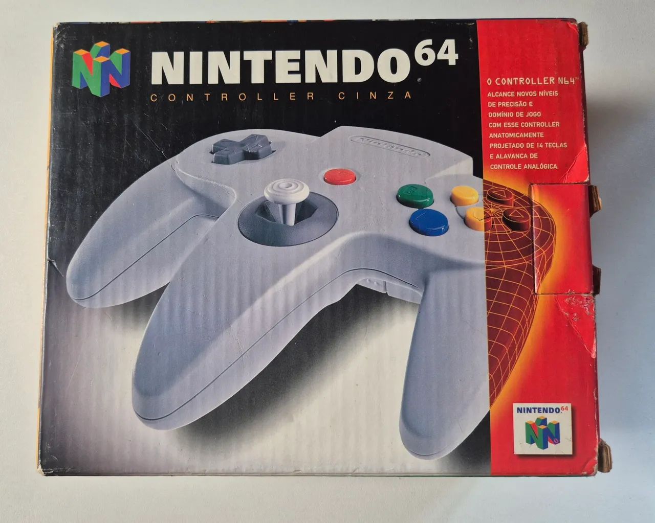 Controle Nintendo 64 Cinza com caixa original - Peças e Acessórios