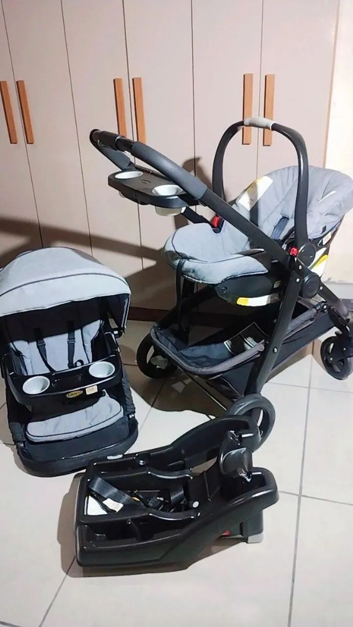 Carrinho + bebe conforto importado - Foto 2