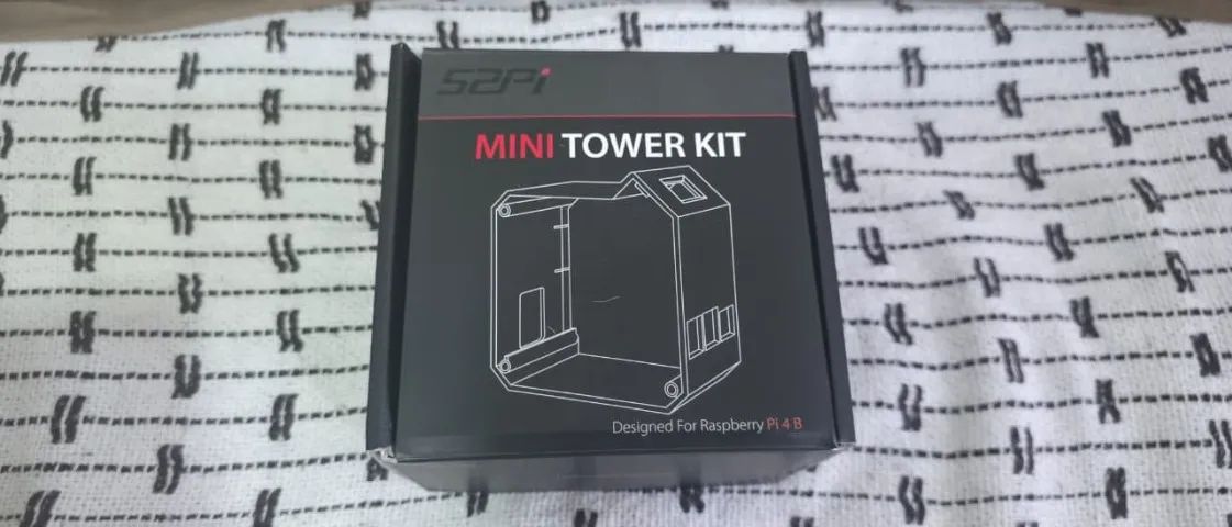 Raspberry Pi 4B com 8GB de RAM e case 52PI e M2 256g SATA