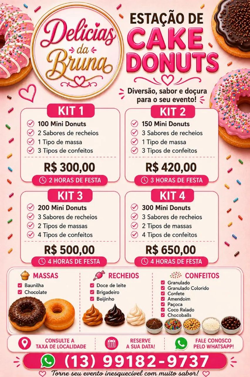 Mini donuts/ Estação de Cake Donuts ?  - Foto 3