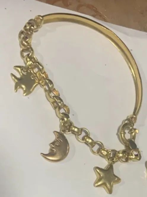 Bracelete com berloques de ouro 18k - Foto 4