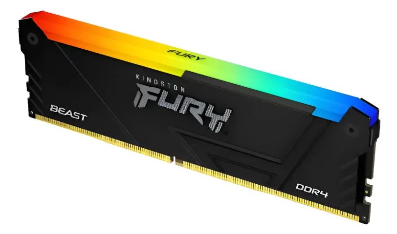 MEMÓRIA RAM KINGSTON FURY BEAST 16GB 3200MHZ RGB - Foto 2