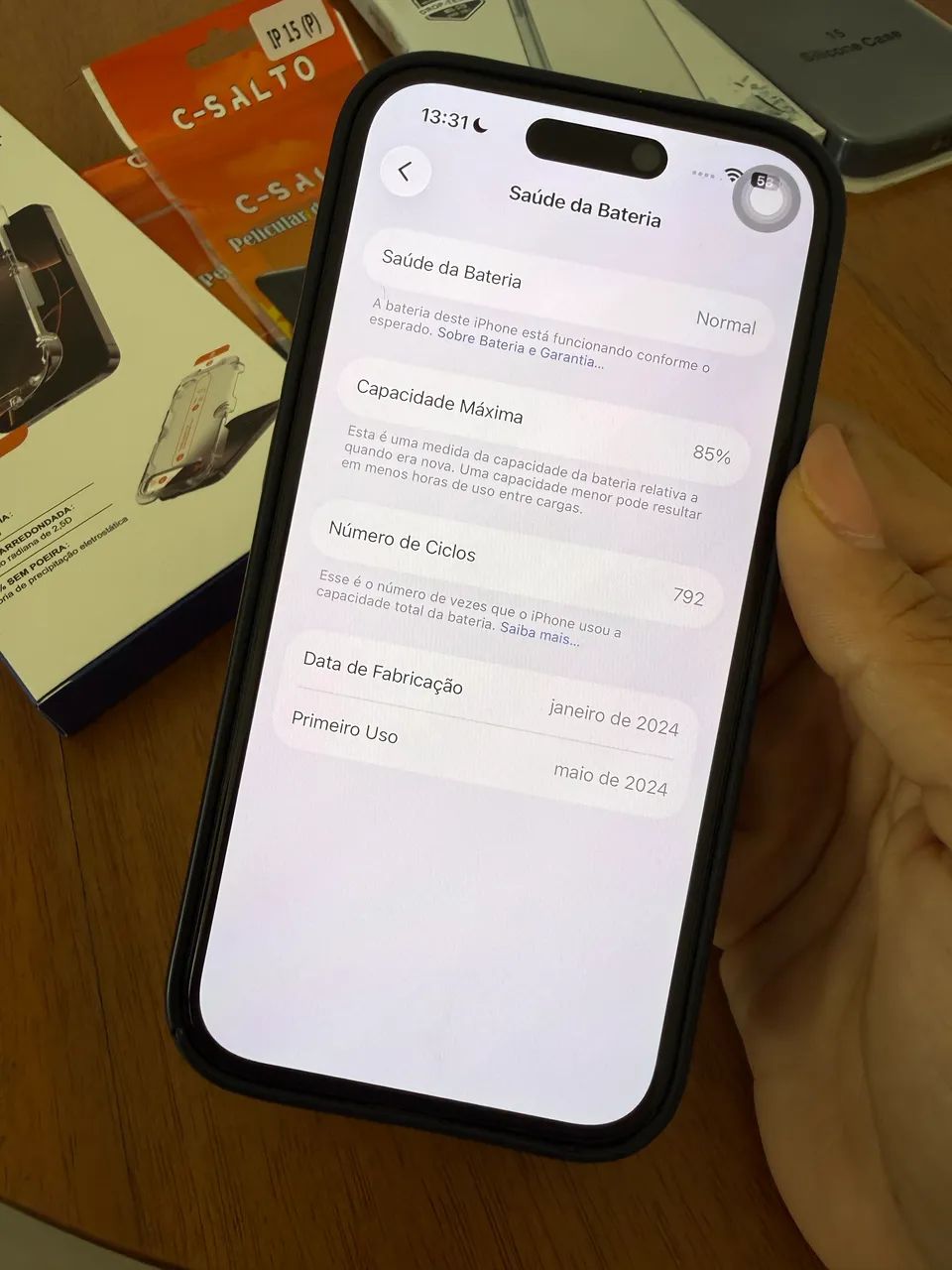iPhone 15 128 GB Preto - Impecável  - Foto 2