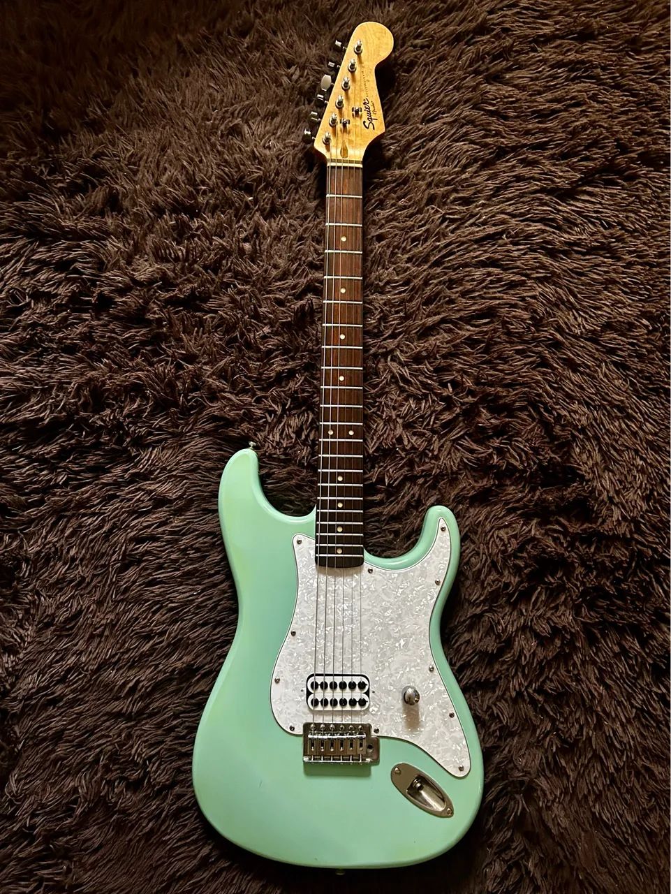 Fender Squier Stratocaster Surf Green - Custom Tom DeLonge