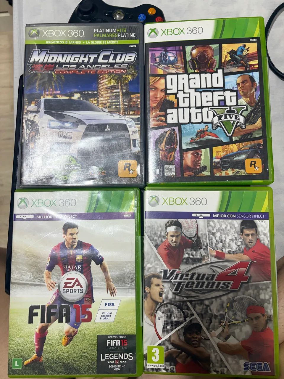 Xbox 360 + Kinect + Controle + 4 jogos  - Foto 2