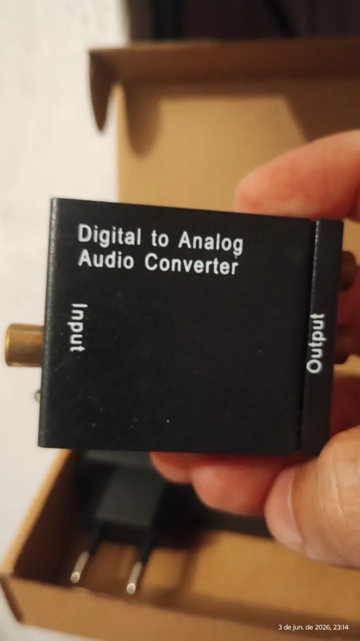 Conversor de Áudio Digital para Analógico Óptico para RCA - Foto 2